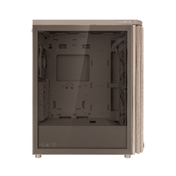Gabinete ASUS ProArt PA401 Wood Edition Beige, Vidrio Templado, Mid Tower, Incluye 3 Ventiladores (90DC00M7-B38010)
