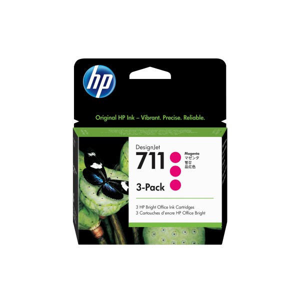 TINTA HP 711 29 ML X 3 MAGENTA MULTIPACK (CZ135A)