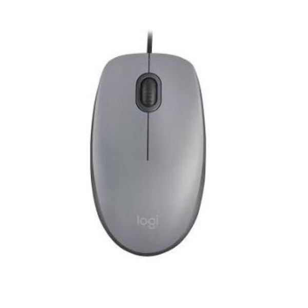 Mouse Logitech M110 SILENT, Tamaño Normal, Confortable, Wired, Click Silencioso, Silver