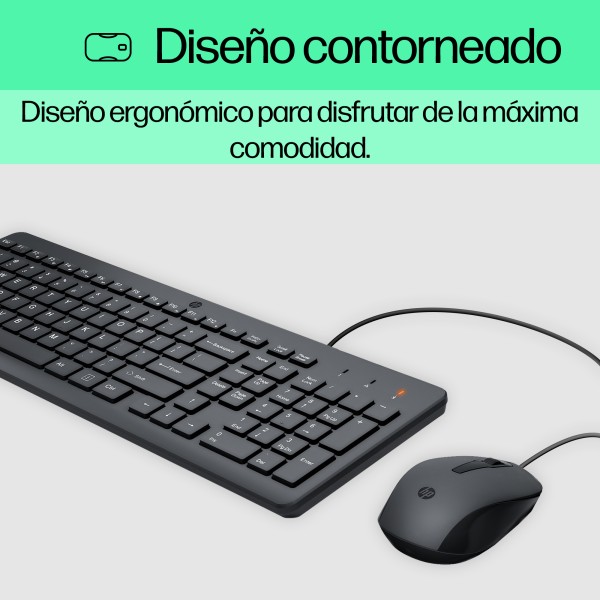 Combo HP Teclado + Mouse alambrico 150 (240J7AA#ABM)