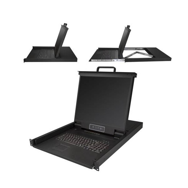 Consola Rack con KVM Startech, 8xVGA, LCD 19