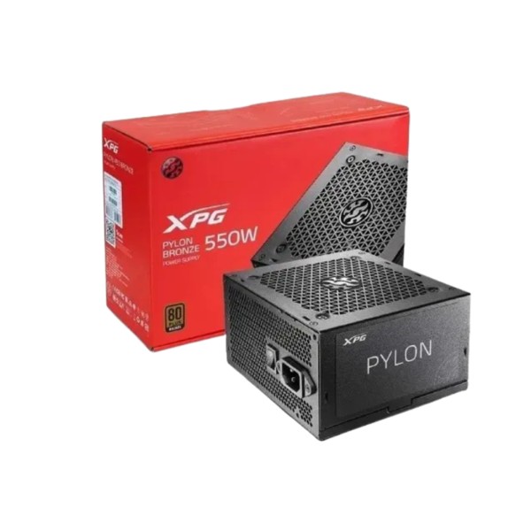 Fuente de Poder XPG PYLON II 550W 80+ Bronze (PYLONII550B-BKCCL)