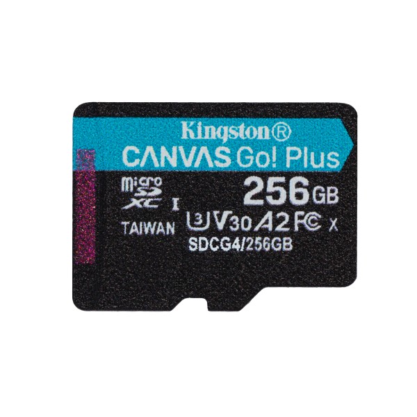Kingston - Flash memory card - microSDXC - 256GB microSDXC Canvas Go Plus (SDCG4/256GB)