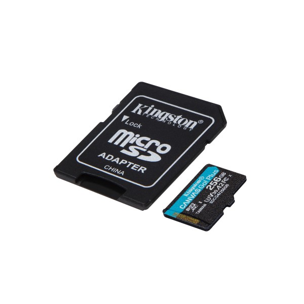Kingston - Flash memory card - microSDXC - 256GB microSDXC Canvas Go Plus (SDCG4/256GB)