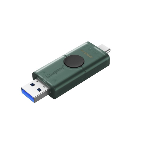 Kingston 256GB USB-A + USB-C 3.2 Gen 1 DataTraveler DuoG2 (DTDEG2/256GB)