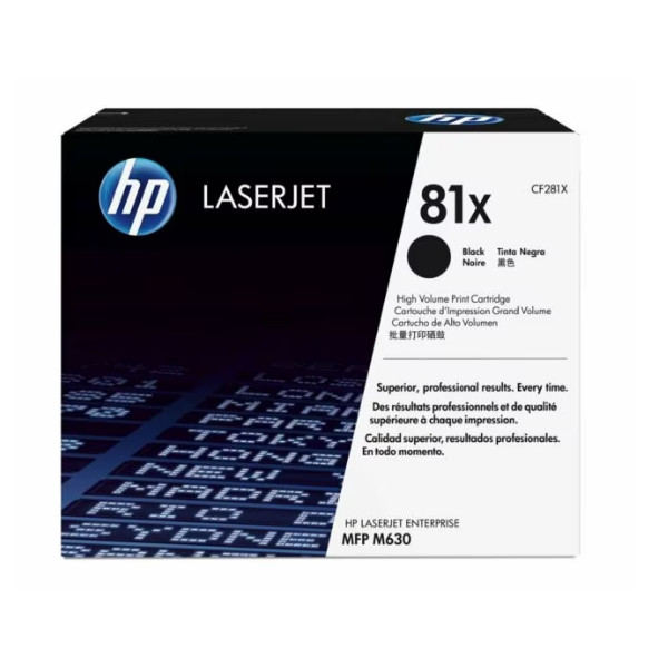 Cartucho de toner original HP 81X, NEGRO 25000 PAG (CF281X)