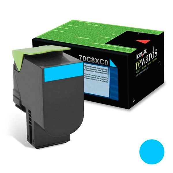 Cartucho de Tóner Cian 70x para CS510  70C8XC0 (70C8XC0)