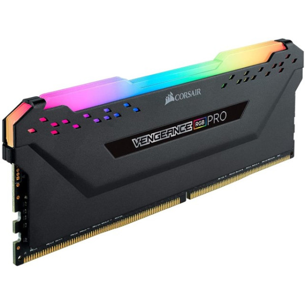 CORSAIR Vengeance RGB PRO - DDR4 - módulo - 16 GB - DIMM de 288 contactos - 3600 MHz / PC4-28800 - CL18 - 1.35 V - sin búfer - no ECC - negro