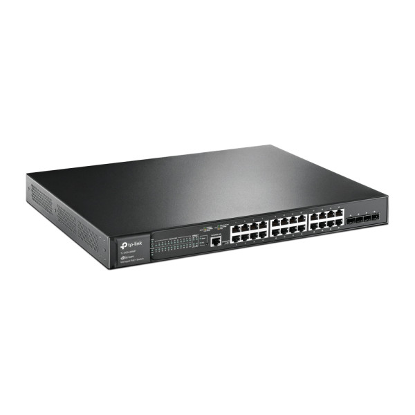 Conmutador Gestionado TPLink JetStream TLSG3428MP  24 Puertos PoE+, Montaje en Rack