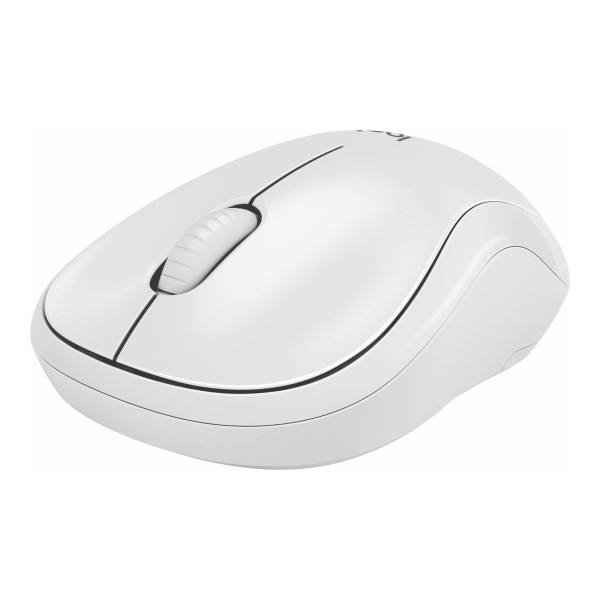 Logitech M240 Silent Bluetooth Mouse, Compact, Portable, Smooth Tracking, Off-white - Ratón - 3 botones - inalámbrico - Bluetooth - blanco hueso (910-007116)