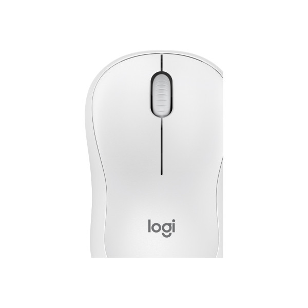 Logitech M240 Silent Bluetooth Mouse, Compact, Portable, Smooth Tracking, Off-white - Ratón - 3 botones - inalámbrico - Bluetooth - blanco hueso (910-007116)
