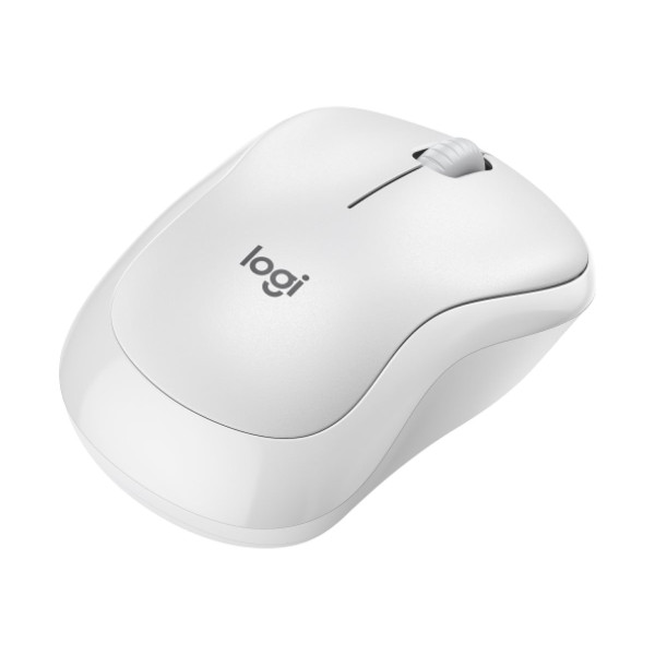 Logitech M240 Silent Bluetooth Mouse, Compact, Portable, Smooth Tracking, Off-white - Ratón - 3 botones - inalámbrico - Bluetooth - blanco hueso
