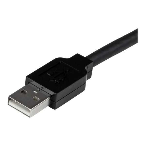StarTech.com Cable de Extensión Alargador de 10m USB 2.0 Hi Speed Alta Velocidad Activo Amplificado - Macho a Hembra USB A - Negro - Cable alargador USB - USB (H) a USB (M) - USB 2.0 - 10 m - ac ... (USB2AAEXT10M)
