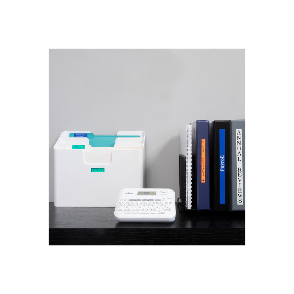 Brother P-Touch PT-D410 - Etiquetadora - B/N - transferencia térmica - 18 mm de anchura - 180 ppp - hasta 20 mm/segundo - USB - cortador - impresión de 5 líneas, impresión en modo espejo, imp ... (PT-D410)