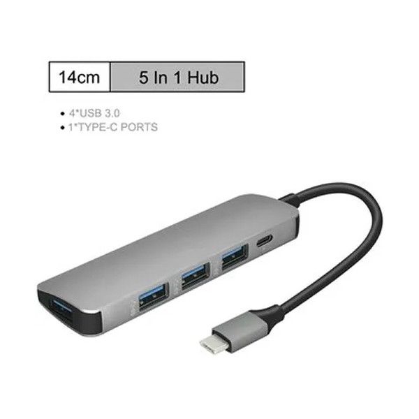 BYL-2009 Hub Slim tipo C - 5 en 1 (112GT00006)