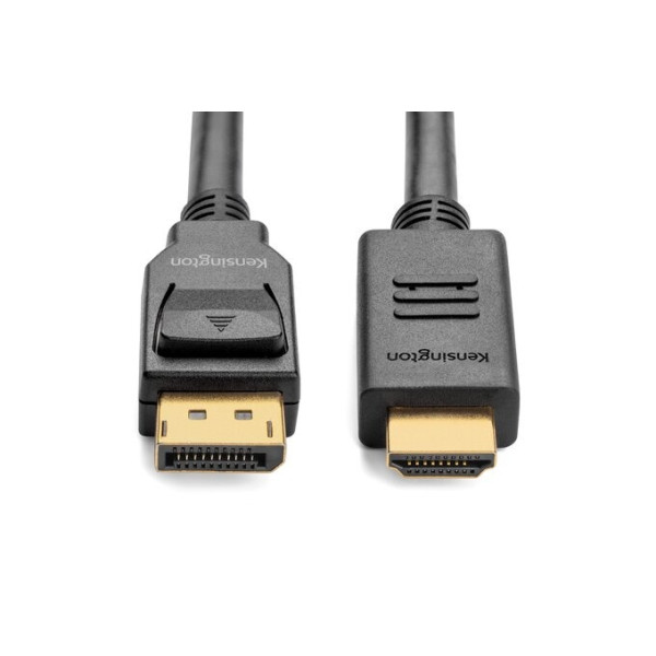Cable DisplayPort a HDMI Kensington, Largo 1.8 Metros, Negro (K33025WW)