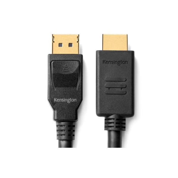 Cable DisplayPort a HDMI Kensington, Largo 1.8 Metros, Negro (K33025WW)
