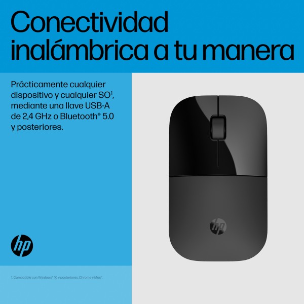 Z3700 DUAL MOUSE INALAMBRICO NEGRO (758A8AA#ABA)