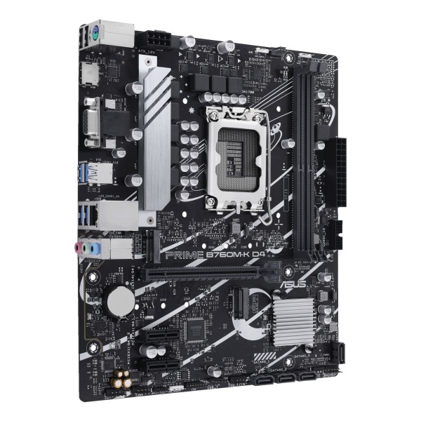 ASUS - PRIME B760M-K D4 - Motherboard - 90MB1DS0-M1EAY0 (90MB1DS0-M1EAY0)