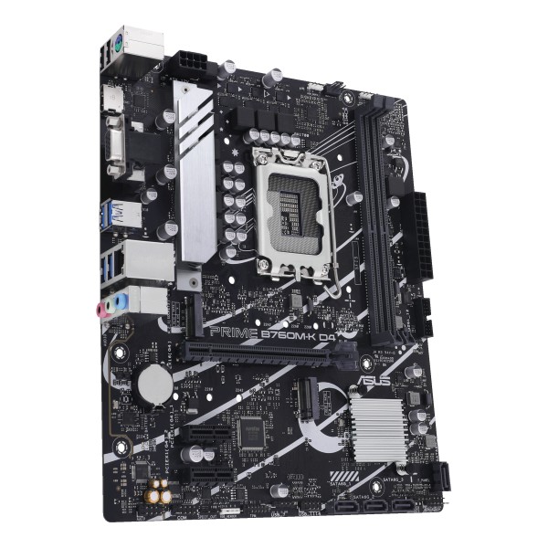 ASUS - PRIME B760M-K D4 - Motherboard - 90MB1DS0-M1EAY0 (90MB1DS0-M1EAY0)