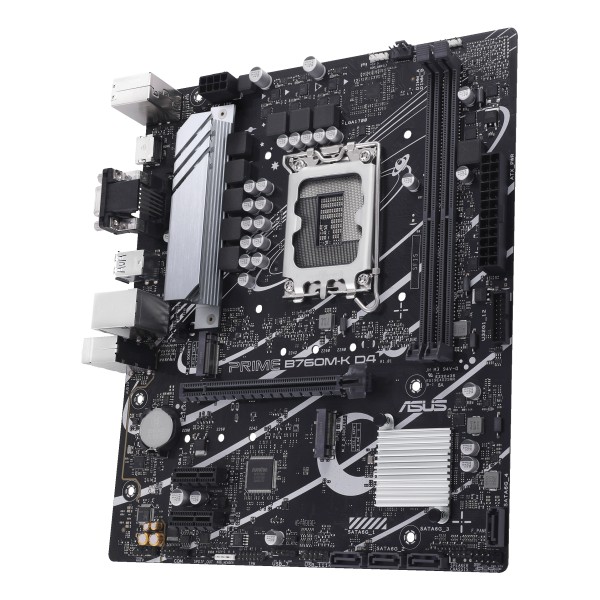 ASUS - PRIME B760M-K D4 - Motherboard - 90MB1DS0-M1EAY0 (90MB1DS0-M1EAY0)