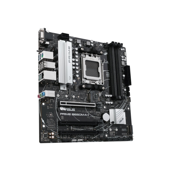 ASUS PRIME B650M-A II-CSM - Placa base - micro ATX - Socket AM5 - AMD B650 Chipset - USB 3.2 Gen 1, USB 3.2 Gen 2, USB-C 3.2 Gen 1 - 2.5 Gigabit LAN - Tarjeta gráfica (CPU necesaria) - HD Audio  ... (PRIME B650M-A II-CSM)