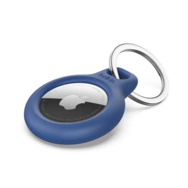 Soporte Belkin de seguridad para etiqueta Bluetooth antipérdida azul para Apple AirTag (F8W973btBLU)