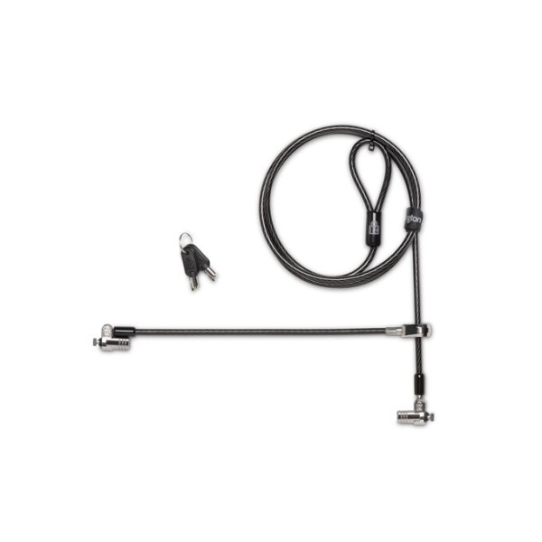 Cable MicroSaver Kensington  2.0 Twin Notebook Lock (2.4mts) (K65048WW)