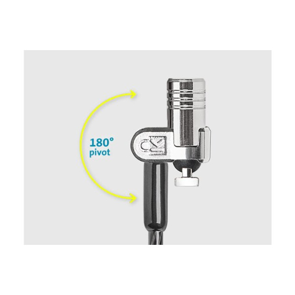 Cable MicroSaver Kensington  2.0 Twin Notebook Lock (2.4mts) (K65048WW)