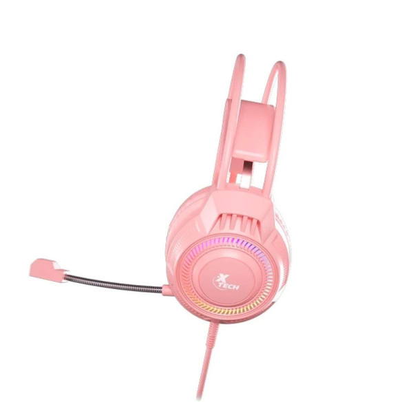 Audifono Gamer Khione Multiplataforma LED XTH-564 Pink (XTH-564)