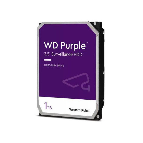 Disco Duro WD Purple, 1 TB, 3.5, 5400RPM, SATA 6Gb/s, Cache 64MB