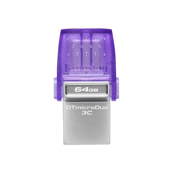 Kingston DataTraveler microDuo 3C - Unidad flash USB - 64 GB - USB 3.2 Gen 1 / USB-C (DTDUO3CG3/64GB)