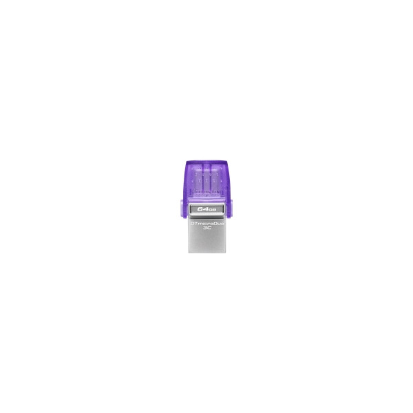 Kingston DataTraveler microDuo 3C - Unidad flash USB - 64 GB - USB 3.2 Gen 1 / USB-C (DTDUO3CG3/64GB)