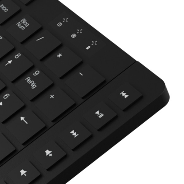 Kit Teclado y Mouse Klip Xtreme Revolution KCK-270S Inalámbrico Negro (KCK-270S)