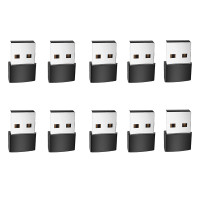 Pack de 10 Adaptadores USB Macho a USB-C Hembra