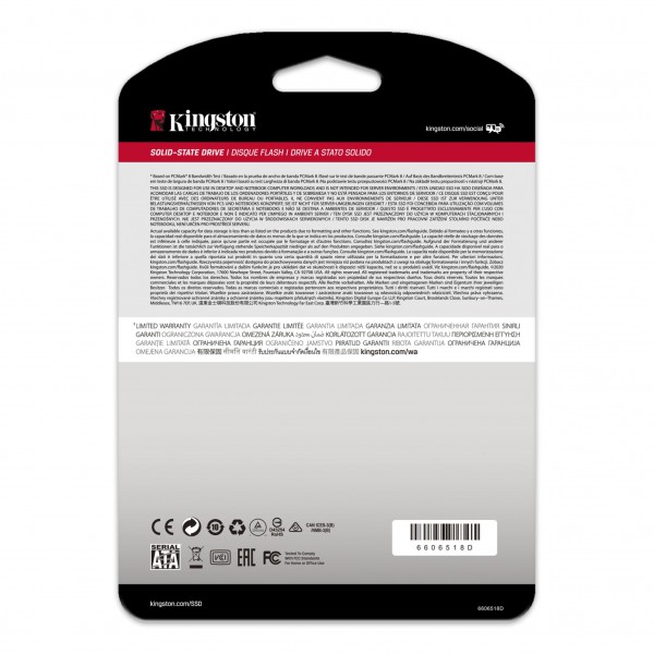Disco Sólido SSD Interno Kingston 240GB de 2.5 Negro (SA400S37/240G)