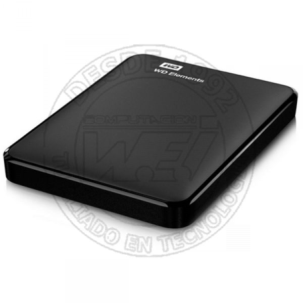 Disco Duro Externo 1TB 2.5 USB 3.0 Elements Se Negro (WDBUZG0010BBK-WESN)