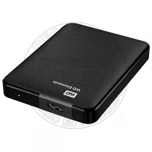 Disco Duro Externo 1TB 2.5 USB 3.0 Elements Se Negro (WDBUZG0010BBK-WESN)