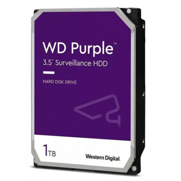 Disco Duro Para VideoVigilancia WD Purple 1TB 3.5 5400Rpm Purple (WD10PURZ)