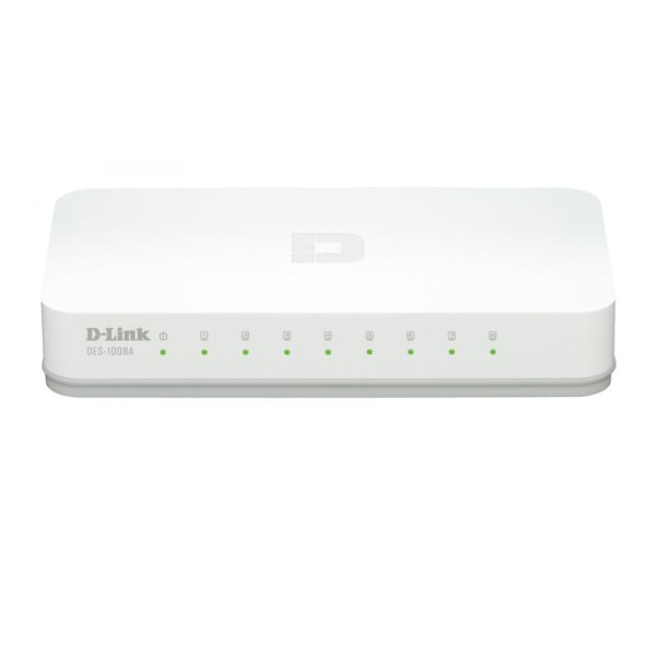 Switch D Link Fast Ethernet, 8 Puertos, 10,100Mbps (DES-1008C)