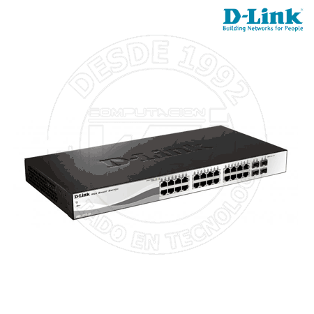 Switch Smart Iii 28 Ports Gigabit   4 Ports Sfp (DGS-1210-28)
