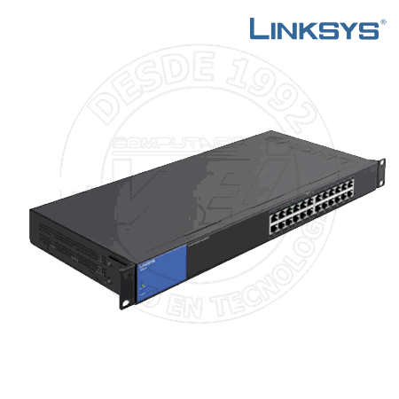 Switch Linksys 24-Port Gigabit 12 Mas 12 Poe+ (LGS124P)
