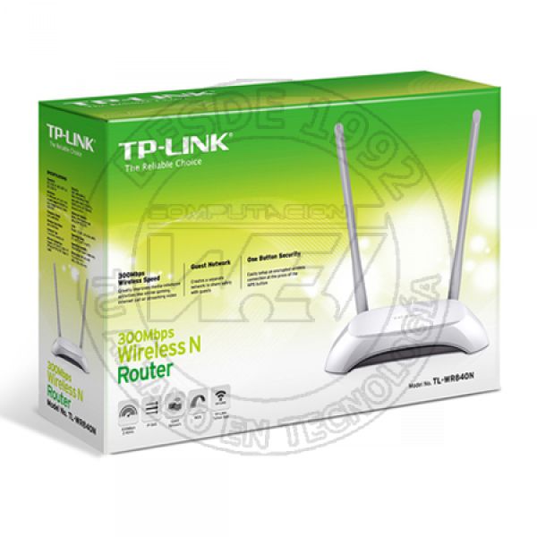 Banda Unica (2,4 Ghz) Ethernet Rapido, Router Inalambrico (TL-WR840N)
