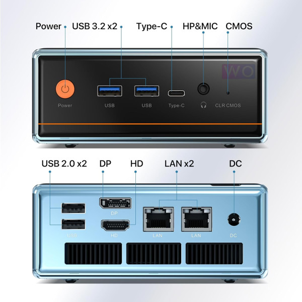 Mini PC Trycoo WO4 AMD Ryzen7 5700U 16GB DDR4 512GB Win 11 Pro (2BAGP-W04)