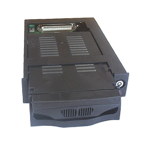 Rack Portátil 2 Ventiladores Internos Para Discos Ata 66100133  Box  Negro  (3 M. Gtia.)