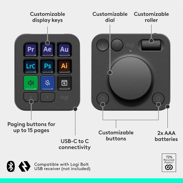 Consola Creativa Logitech MX 920 GRAFITO (920-012660)