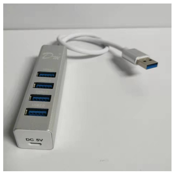 HUB USB 4 Puerto 3.0, 1 Puerto Micro USB, Aluminio, Chip 8836 (DMARK 08023)
