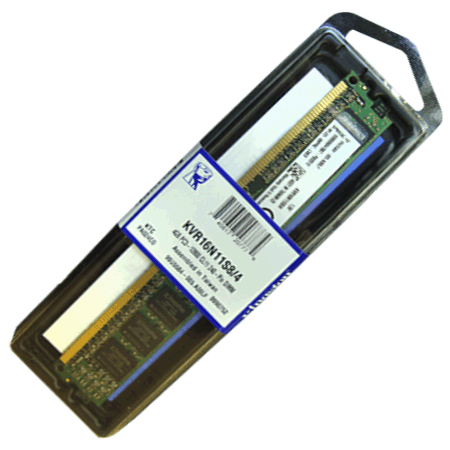 Memoria Ram  Pc  4GB  Ddr3 1600MHz (KVR16N11S8/4WP)