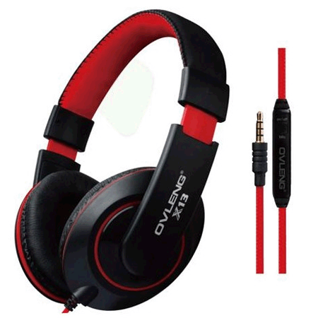 Audífonos  Ovx13  Manos Libres  1.2 Metros  01078  Negrorojo  (3 M. Gtia.)