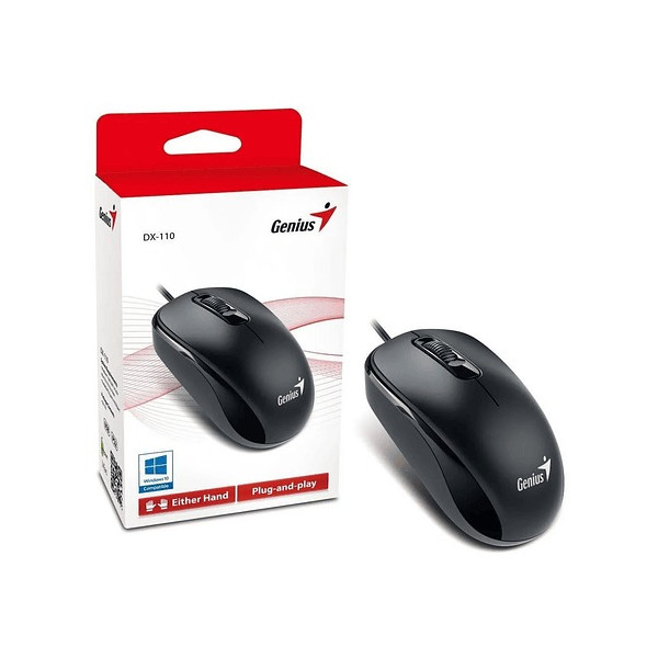 Mouse Optico Genius Dx-110 Alambrico USB Negro (31010116100)